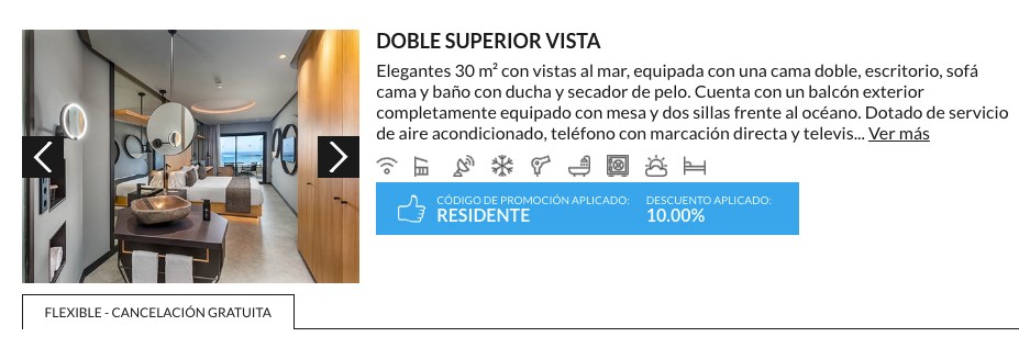 10% Descuento aplicado en los hoteles Lopesan