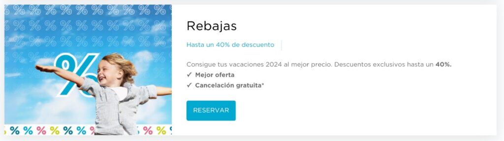 Rebajas htop Hotels con descuentos para las vacaciones del 40%