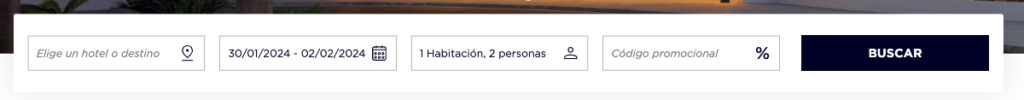 Cómo añadir el código promocional en la web de H10 Hotels