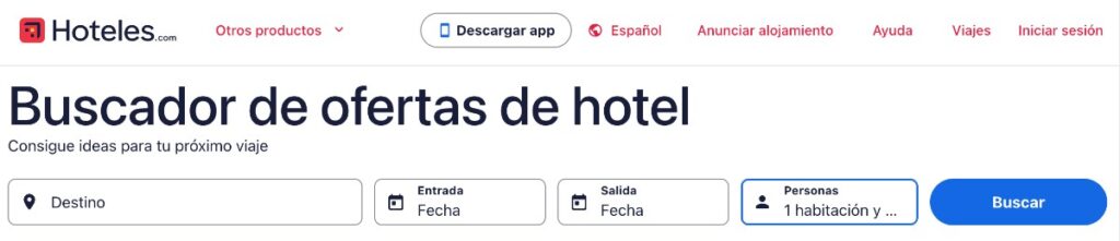 Buscador de ofertas de hoteles