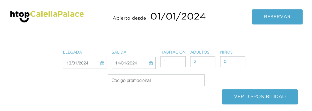 Cómo añadir el código promocional de htop Hotels