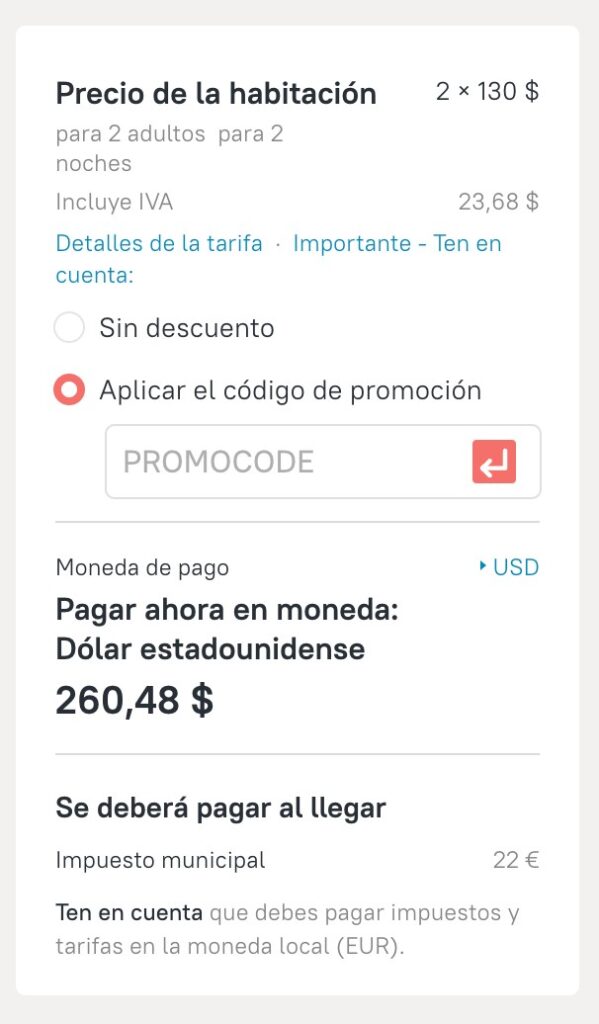 Cómo aplicar el promo code en ZenHotels.com