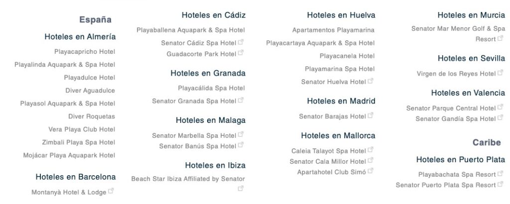 Hoteles Senator en España