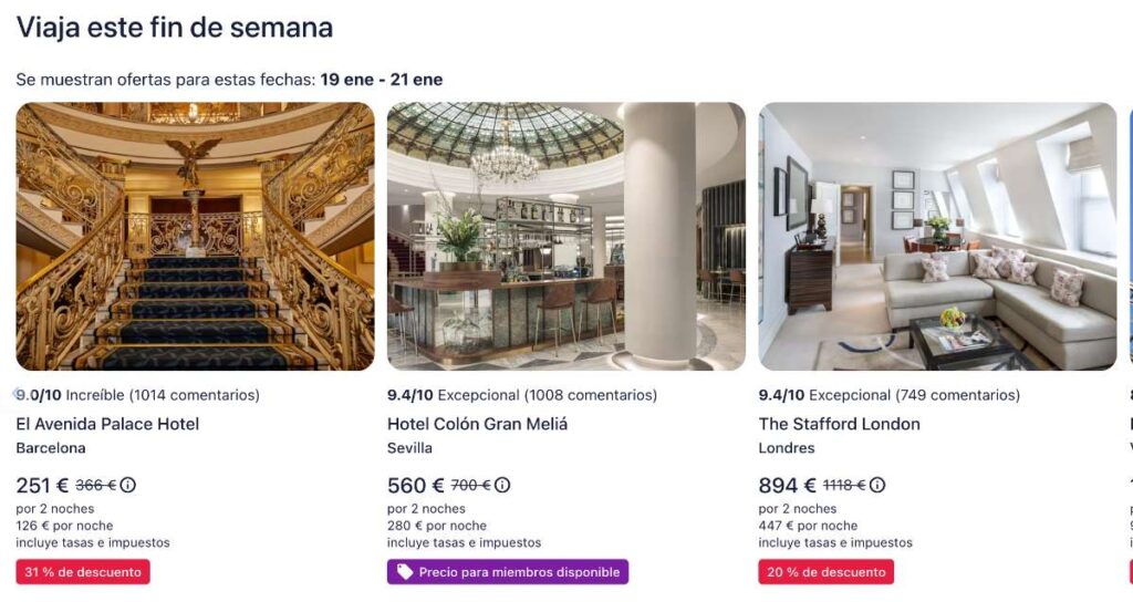 Ofertas de última para viajar este fin de semana