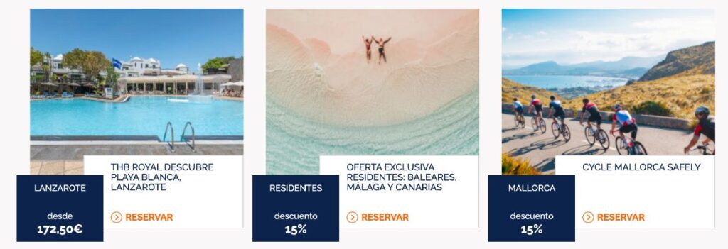 Promociones hoteles THB