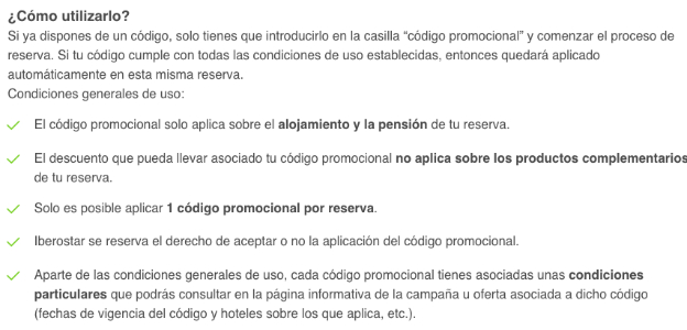 Cómo usar el código promocional Iberostar