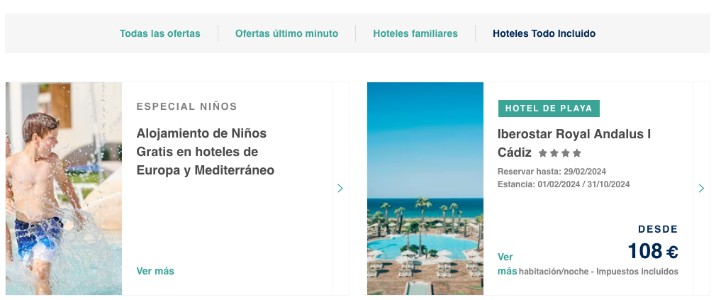 Ofertas hoteles todo incluido Iberostar