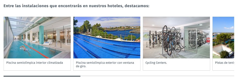 Instalaciones deportivas disponibles - piscina semiolímpica y centro de ciclismo