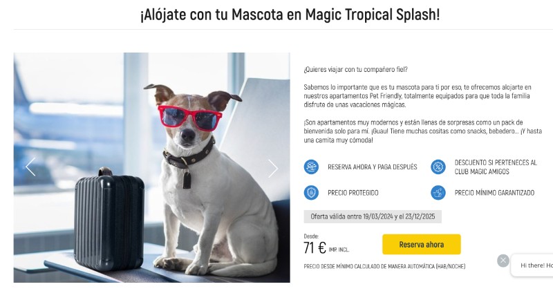 Promoción mascota en Magic