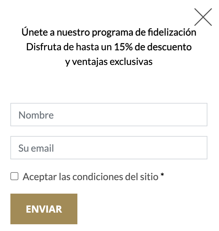 Descuento por programa de fidelización de Azz