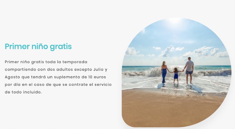 Oferta primer niño gratis en los hoteles Azuline