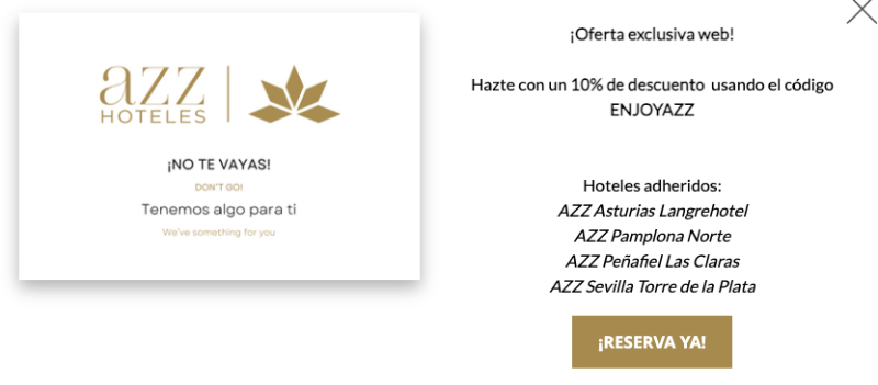 Promoción con código del 10% descuento en Azz