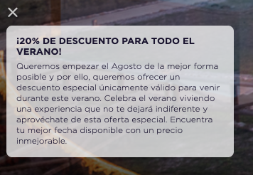 Promoción 20% descuento para el verano en la web Miluna