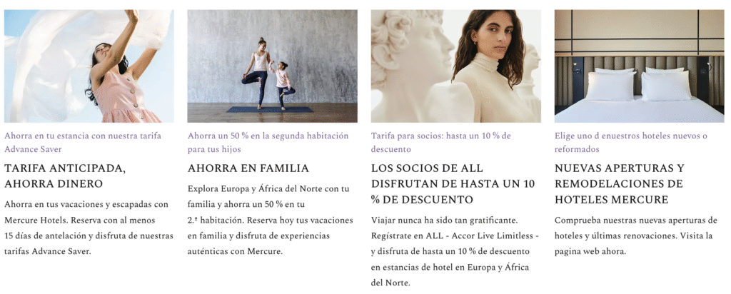 Descuentos en los hoteles Mercure